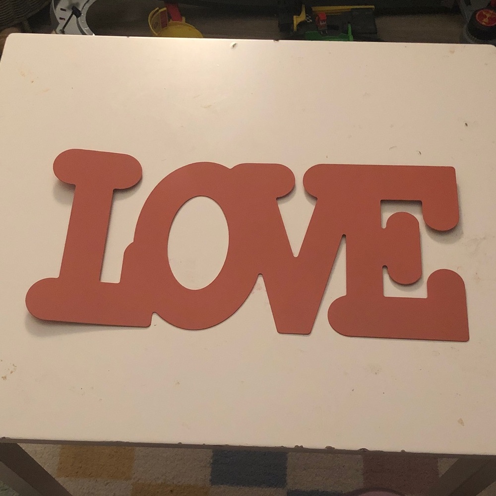 🥤 LOVE Wall Metal Sign